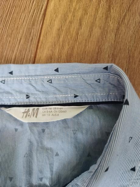 Košeľa h&m  bavlnená 5-6 rokov, h&m,116
