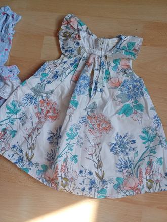 Letné kvetované šaty v.68 / 3-6 mes, next,68