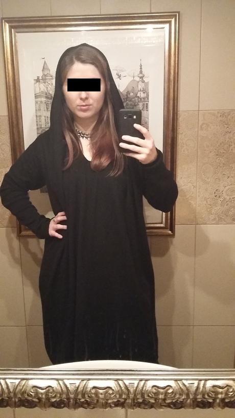 Zaujímavé teplé šaty, m