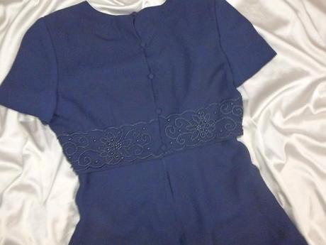 Kvalitné vintage spočenské šaty, 38