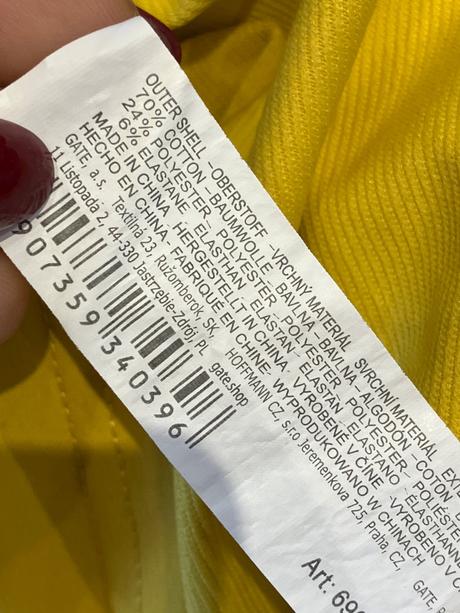 Dámska sukňa žltá fisherfield (l), l