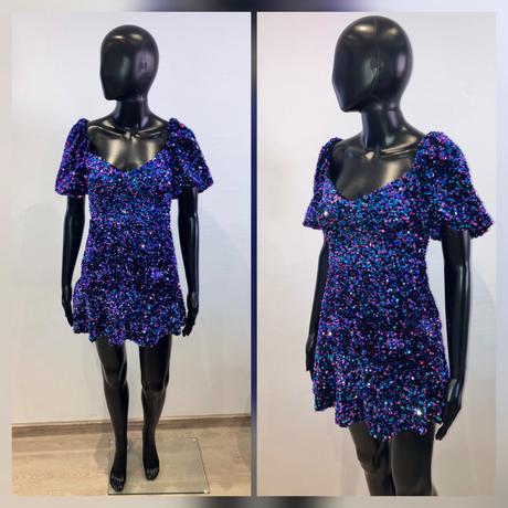 Šaty s flitrami, zara,xs