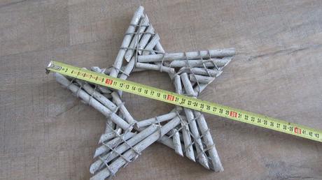 Vianočná dekorácia - hviezda z dreva, 