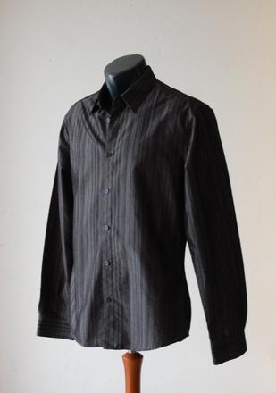 Elegantná tmavosivá košeľa, h&m,m