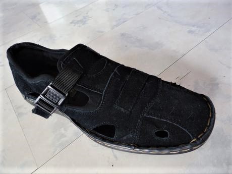 Kožené semišové športové sandálky, 43