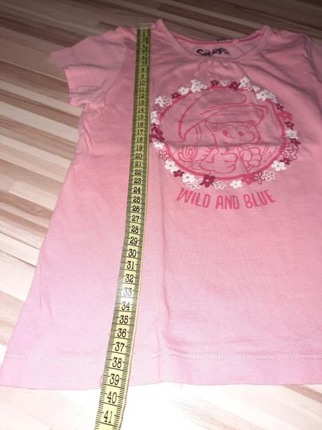 Tričko smurfs 98/104, lupilu,104