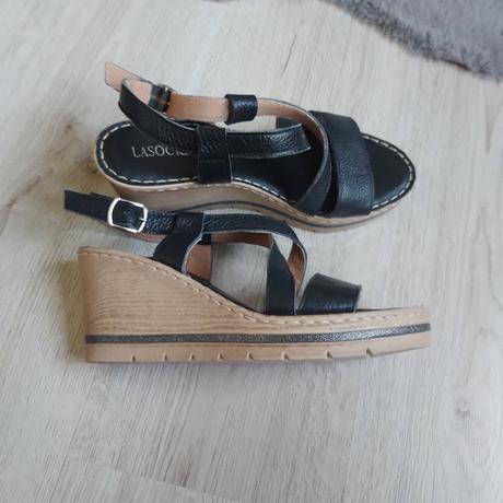 Kožené sandále, lasocki,40