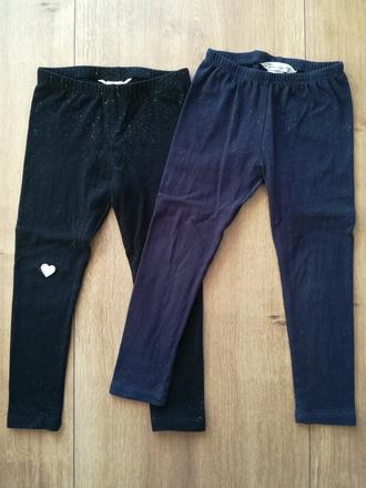 Legíny s trblietkami, h&m,98