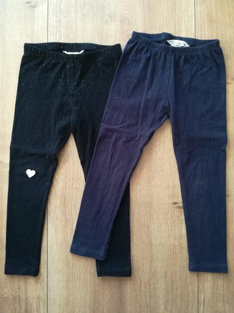 Legíny s trblietkami, h&m,98