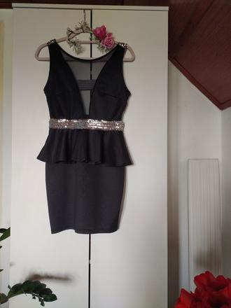 Čierne mini šaty, m