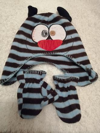 Flísova čiapočka a rukavičky veľ. 18-24 m., cherokee,86