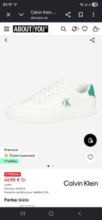 Calvin klein nove, 43