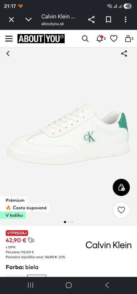 Calvin klein nove, 43