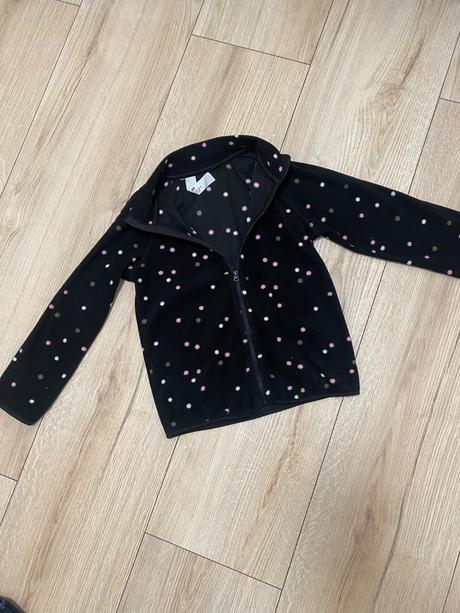 Flisova bodkovana mikina zn. h&m, h&m,128