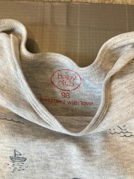 Body s kratkym rukavom, velryba, baby club,98