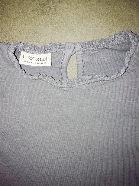 Predám šedé tričko s dlhým rukávom, next,86