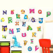 Dekoračná nálepka abeceda poštovné zdarma, 