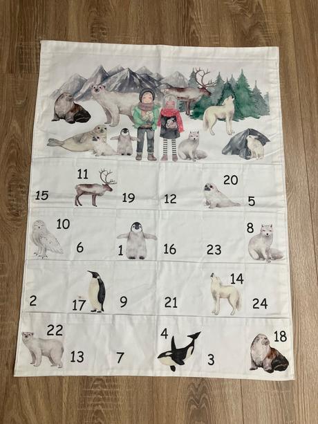 Adventný kalendár látkový, 