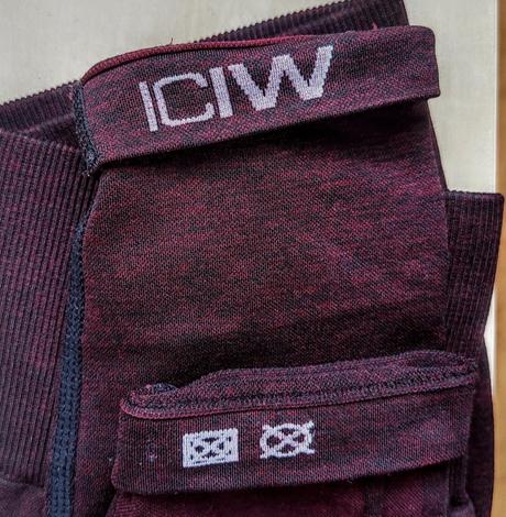 Fialové bezšvové legíny iciw, s