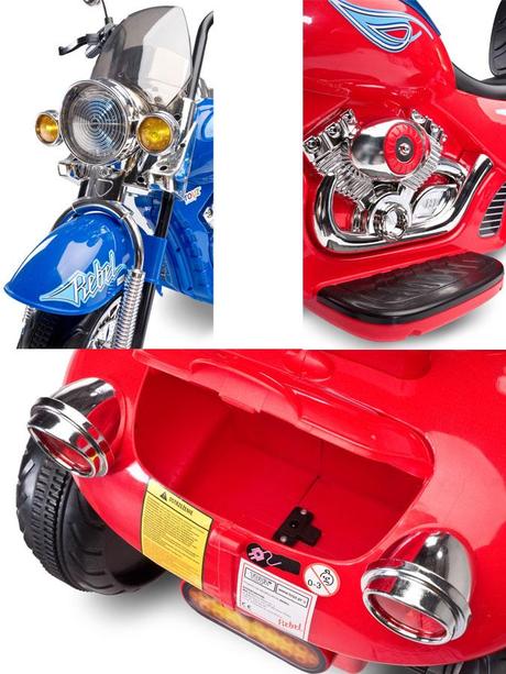 Elektrická motorka toyz rebel red,
