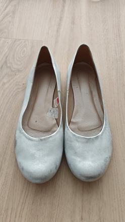 Kozene strieborne baleriny, 40
