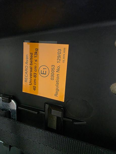 Recaro avan vajíčko, recaro