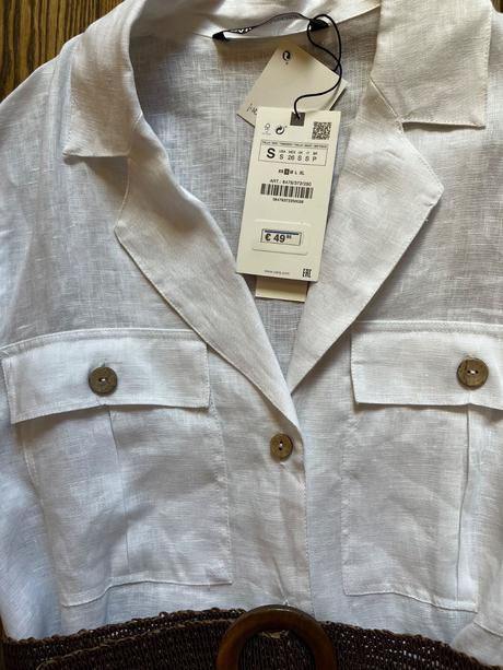 Ľanová košeľa, zara,s