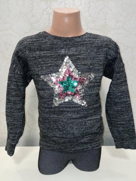 Melírovaný sveter s flitrami f&f (6-7 r.), f&f,122