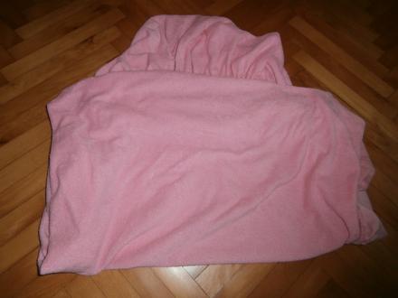 Ružová plachta do detskej postielky, 60,120