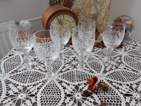 Poháre na víno jemný brus 6 kusov, 