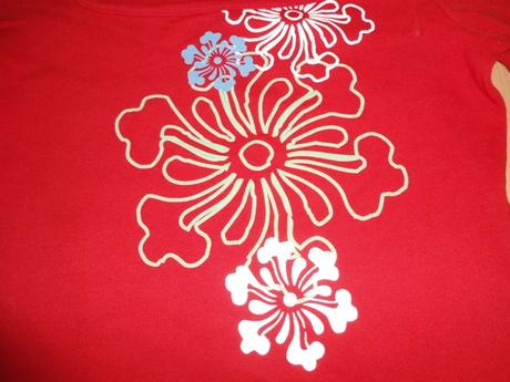 Cervene tricko s dlhym rukavom, s