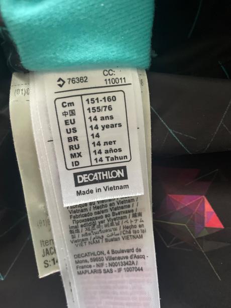 Zimná obojstranná bunda, wedze,158