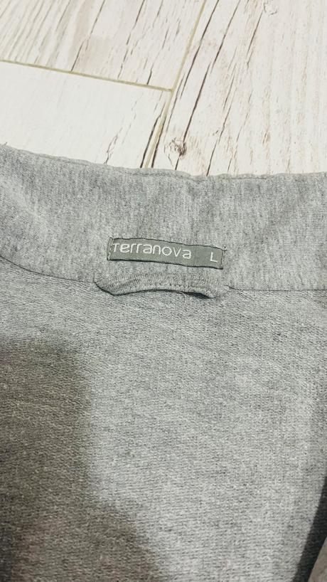 Sivé teplakove sako l, terranova,l