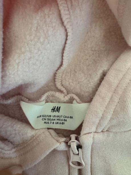 Ružová mikinka h&m, h&m,122