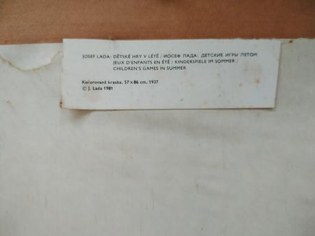 Retro obraz josef lada, 