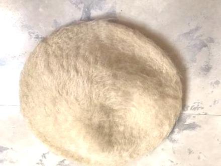 Teplá bareta s vlasom, l