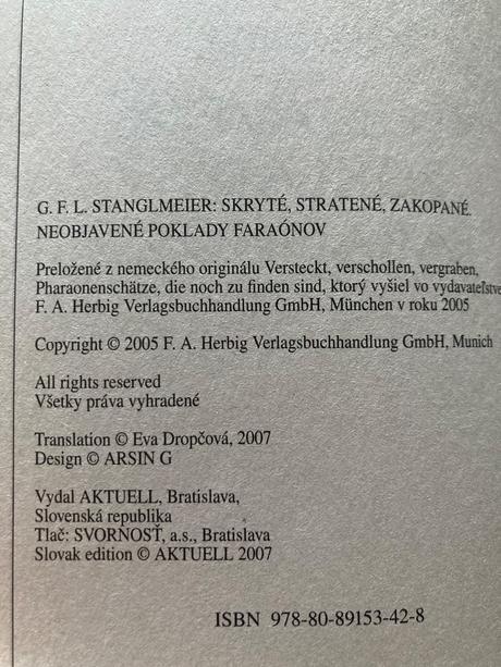 Neobjavené poklady faraónov (2007), 