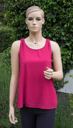 Cyklámenový blúzkovo-tričkový top, 38