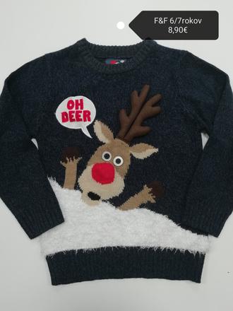 Sveter so sobom vianočný, f&f,122