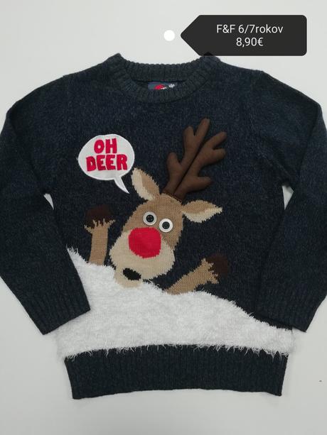 Sveter so sobom vianočný, f&f,122
