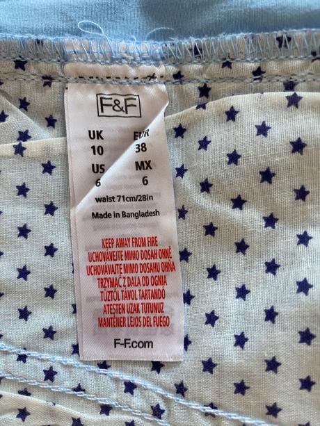 Krátke bavlnené nohavice, f&f,38