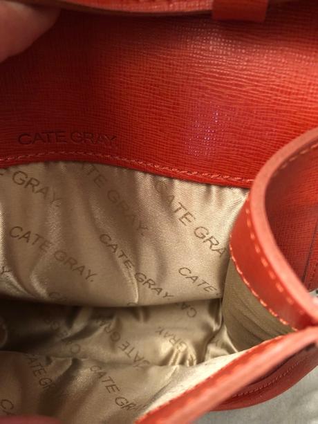 Oranžová crossbody taska cate grey,