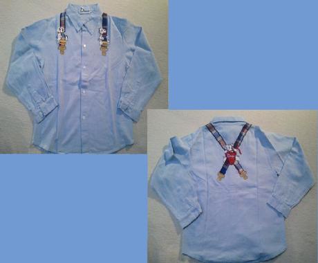 Košeľa zn.dune s vyšitými trakmi, 122