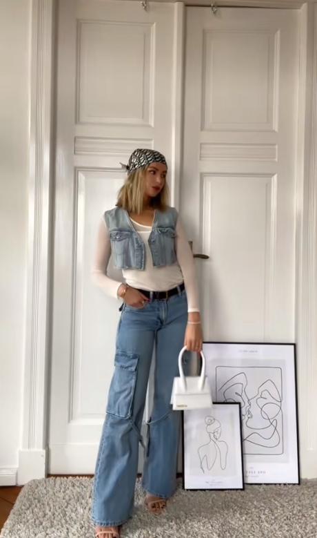 Zara cargo džínsy, zara,32 / xs