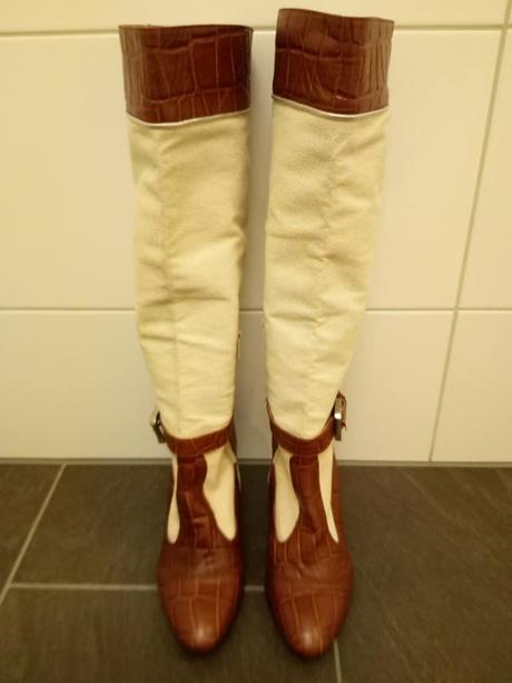 Kombinovane kožene cizmicky, 37