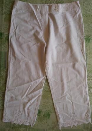 Dámske ľanové biele trištvťáky, inspire, new look, new look,xl