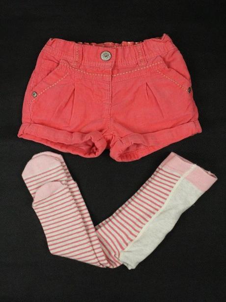 Dievčenské kraťasy s pančuškami, next 9-12 mes. a, next,80