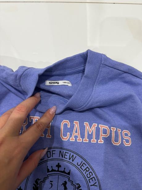 Fialová dievčenská mikina, sinsay,158