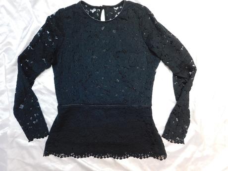 Kvalitna trendy elegantna čipkovana bluzka, 36