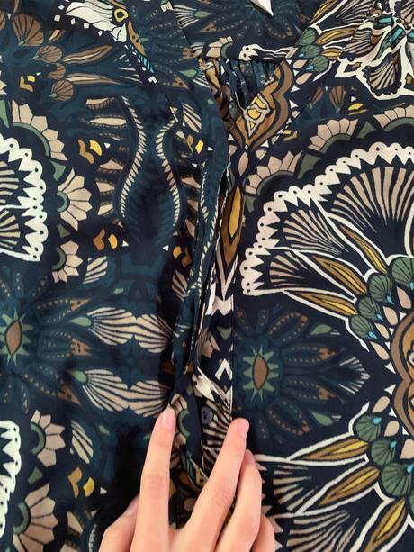 Vzorovaná blúzka, h&m,36